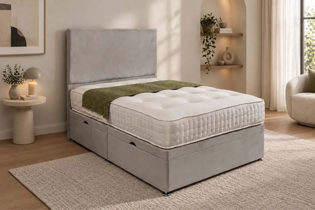 Plain Ottoman Divan Bed